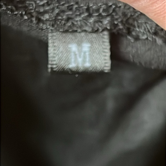 Black Button-Front Dress Womens pockets Midi Adjustable Straps Medium sleeveless - Picture 12 of 12